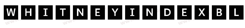 WhitneyIndexBlack Ro字体转换